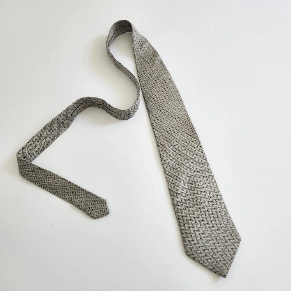 Vito Rofolo Italy Men's Silk Tie Geometric‎ Chevron 58